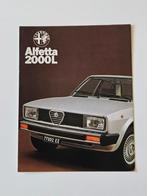 Folder Alfa Romeo Alfetta, Ophalen of Verzenden, Zo goed als nieuw, Alfa Romeo