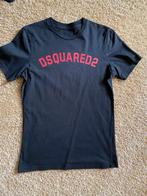 Dsquared2 shirt zwart met rood logo unisex mt. 16 (176/xs), Kinderen en Baby's, Kinderkleding | Maat 176, Meisje, Dsquared2, Ophalen of Verzenden
