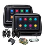 Hoofdsteun dvd 2x met koptelefoon en originele doos, Auto diversen, Autoradio's, Ophalen of Verzenden