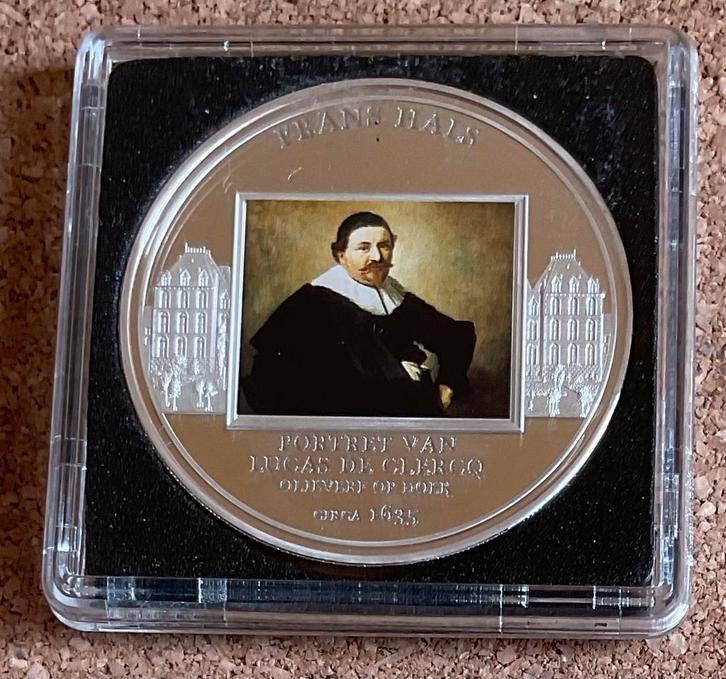 Penning Rijksmuseum - Frans Hals van Portret Lucas de Clercq, Postzegels en Munten, Penningen en Medailles, Overige materialen