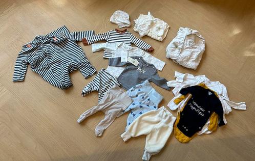 Kledingset newborn jongen mt 50-56, Kinderen en Baby's, Babykleding | Baby-kledingpakketten, Zo goed als nieuw, Maat 50, Ophalen of Verzenden