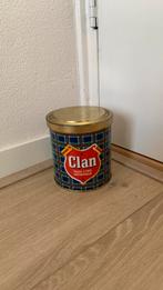 Oud blik Clan pijp tabak met inhoud, Ophalen, Zo goed als nieuw, Tabaksdoos of Verpakking