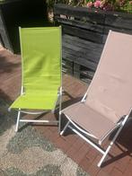 Prachtige ligstoelen voro tuin of /strand, Ophalen of Verzenden, Zo goed als nieuw, Metaal, Inklapbaar