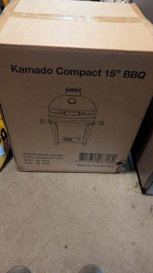 Kamado Compact 15" nieuw blauw, Tuin en Terras, Houtskoolbarbecues, Nieuw, Ophalen