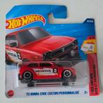 Hot Wheels '73 Honda Civic Custom/Personnalisé, Ophalen of Verzenden, Nieuw, Auto, Hot Wheels