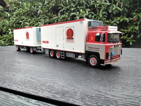 Tekno Scania 141 P.Bjarne Andersen, Hobby en Vrije tijd, Modelauto's | 1:50, Zo goed als nieuw, Bus of Vrachtwagen, Tekno, Ophalen of Verzenden