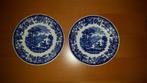 Set antieke blauwe ( wand ) borden Amazone, Ophalen of Verzenden