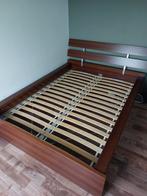 Ikea Malm bed 140 met matras, Huis en Inrichting, Slaapkamer | Bedden, 140 cm, Metaal, Zo goed als nieuw, Zwart