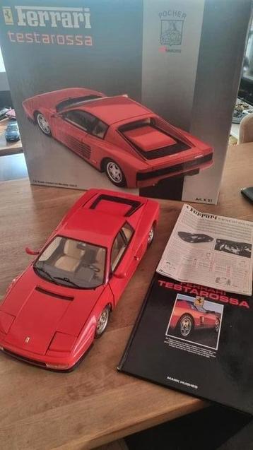 Ferrari Testarossa Pocher met doos, handleiding en boek, 1:8 beschikbaar voor biedingen