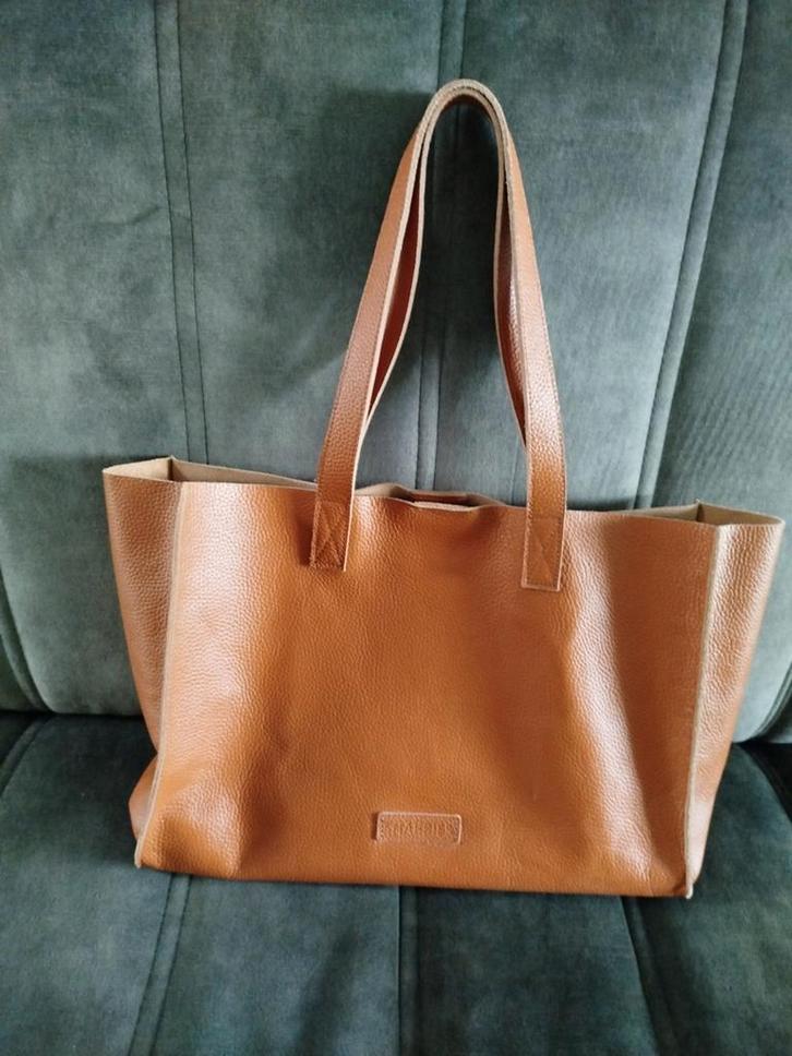 Shabbies tas, Sieraden, Tassen en Uiterlijk, Tassen | Damestassen, Nieuw, Handtas, Bruin, Ophalen of Verzenden