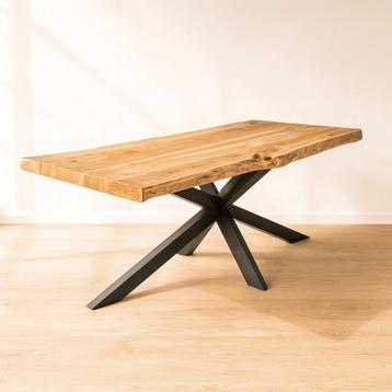 Boomstam Tafel Acacia | Meerdere maten | Actie vanaf €399 beschikbaar voor biedingen