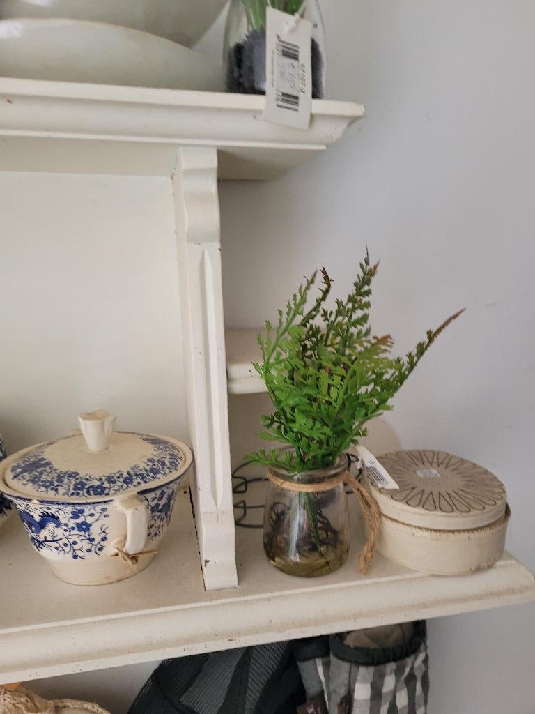 Kunst ranonkels in glazen potjes, Belle Vieille Brocante, Nieuw, Ophalen of Verzenden, Jolandamonsieurs@gmail.com