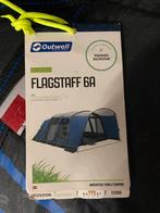 Outwell Flagstaff 6A tent (oppompbare tunneltent), Caravans en Kamperen, Tenten, Ophalen, Gebruikt, Tot en met 6
