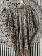 Kimono zebraprint zwart-goud, Kleding | Dames, Blouses en Tunieken, Nieuw, Ophalen of Verzenden, Zwart