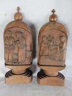 Antieke kerkelijke voorstellingen in hout - 19e - 20e eeuw, Antiek en Kunst, Ophalen of Verzenden