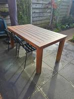 Tuintafel / buitentafel hout 160 x 90 cm, Gebruikt, Rechthoekig, Hout, Ophalen