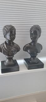 Bronzen bustes jongen en meisje - 35cm, Ophalen