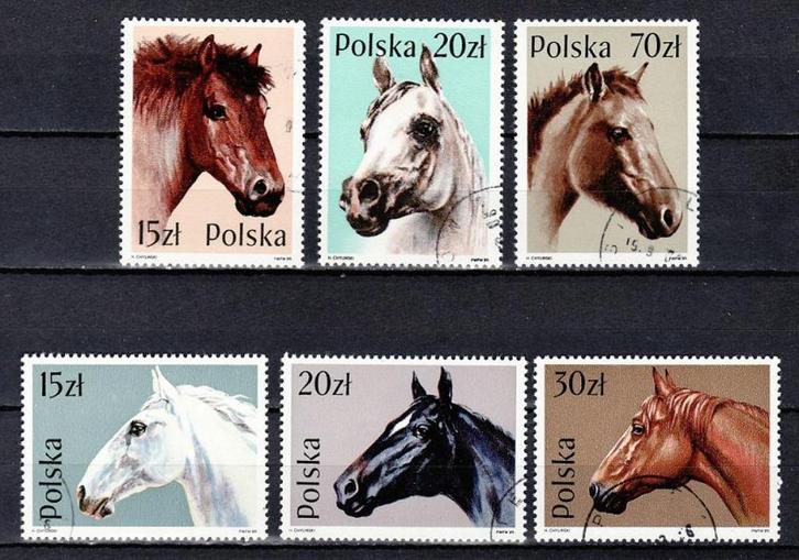 Polen Dieren Paarden 3190 serie, Postzegels en Munten, Postzegels | Thematische zegels, Dier of Natuur, Verzenden