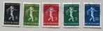 Nederland 1939 NVPH 327-31 gest, Ophalen of Verzenden, T/m 1940, Gestempeld