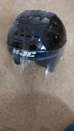 Zwarte HJC motor-of brommer dameshelm, Motoren, Ophalen of Verzenden, Tweedehands, Integraalhelm, HJC