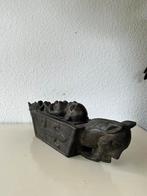 Prachtige oude houten box, Batak Karo, Sumatra Indonesie Art, Antiek en Kunst, Ophalen of Verzenden