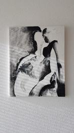 Kunst schilderij abstract zwart wit, Ophalen