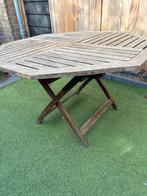 Inklapbare tuintafel, Tuin en Terras, Ophalen, Gebruikt, Vierkant, Hout