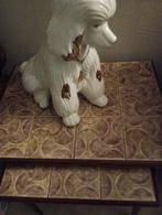 Vintage Tegel Bijzettafel, Huis en Inrichting, Tafels | Bijzettafels, Minder dan 45 cm, Minder dan 55 cm, Gebruikt, Ophalen of Verzenden