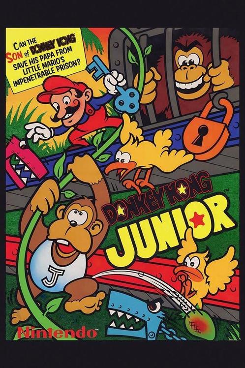 [Grote Retro Arcade Poster] DONKEY KONG Jr #2, Verzamelen, Posters, Nieuw, Verzenden