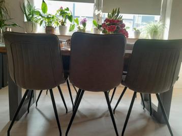 RV desigen eettafel stoelen 6x 