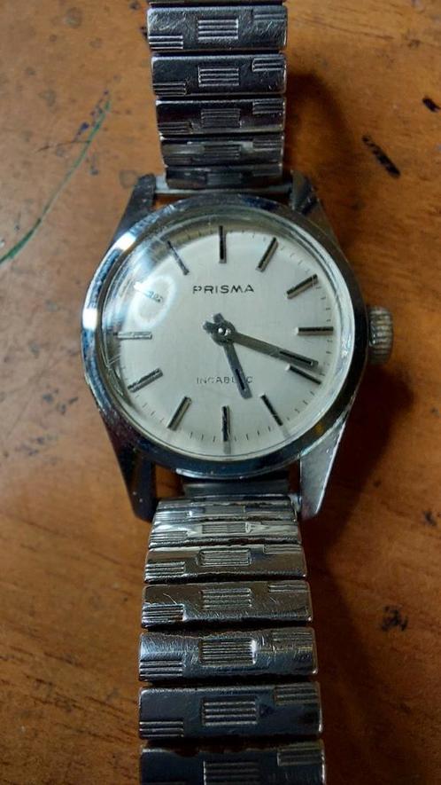 Prisma dameshorloge., Sieraden, Tassen en Uiterlijk, Horloges | Dames, Zo goed als nieuw, Overige merken, Staal, Staal, Ophalen of Verzenden