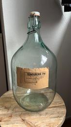 oude Franse grote apothekersfles met etiket 2, Ophalen of Verzenden