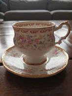 Vintage elizabethan kop en Schotel met Bloemmotief, Ophalen