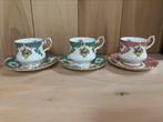 3 kop en schotel Queens Rosina China Co Ltd, Ophalen of Verzenden