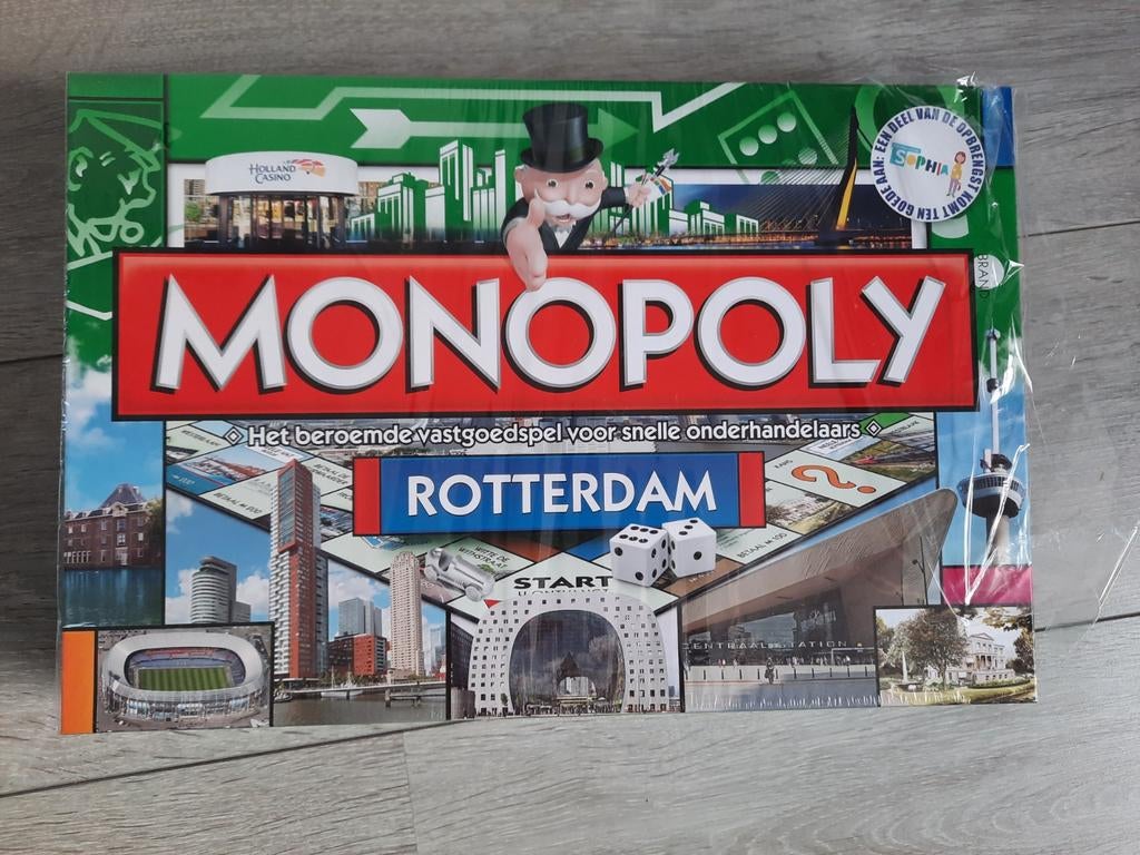 Monopoly Rotterdam editie bordspel, Hobby en Vrije tijd, Gezelschapsspellen | Bordspellen, Ophalen of Verzenden