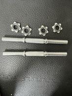 Verstelbare dumbell set + EZ bar, Sport en Fitness, Ophalen, Nieuw, Benen, Dumbbell