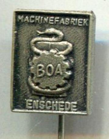 Machinefabriek BOA Enschede zilverkleurig speldje ( H_048a ) beschikbaar voor biedingen