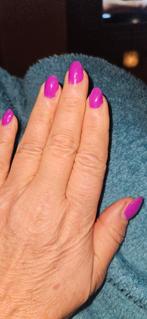 Gellak diverse kleuren over laagje verharder 20 euro, Ophalen of Verzenden, Zo goed als nieuw, Overige kleuren, Handen en Nagels