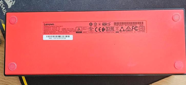 Lenovo ThinkPad Thunderbolt 3 Dock Gen 2 - Docking Station, Computers en Software, Barebones, Zo goed als nieuw, Ophalen of Verzenden
