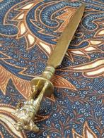 Zeldzame oude antieke Engelse briefopener met een soldaat., Antiek en Kunst, Antiek | Koper en Brons, Ophalen of Verzenden, Koper