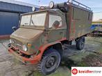Unimog 404 6 cilinder benzine voor opknappen zonder kent., Gebruikt, Overige carrosserieën, Overige brandstoffen, Bedrijf