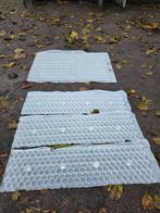 Grindplaten wit met doek, Ophalen, Gebruikt, Kunststof