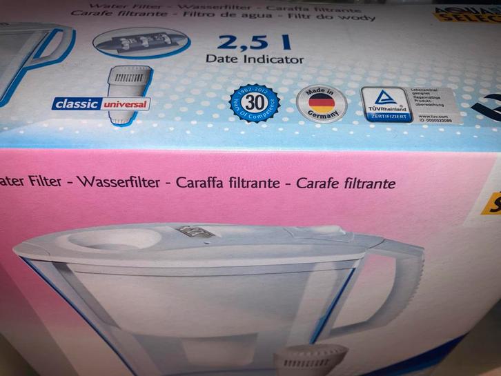 Aqua Select Waterfilterkan 2,5L - Nieuw!, Witgoed en Apparatuur, Waterkoelers, Nieuw, Waterkoeler, Ophalen of Verzenden