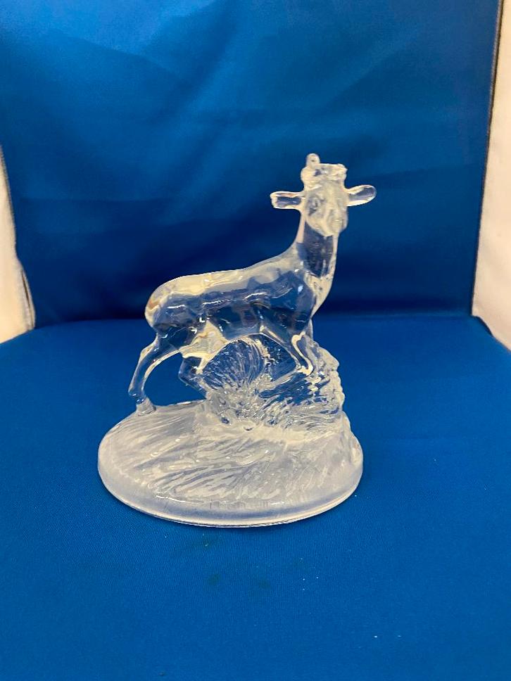 Kristal glas hert, Antiek en Kunst, Antiek | Glas en Kristal, Ophalen of Verzenden