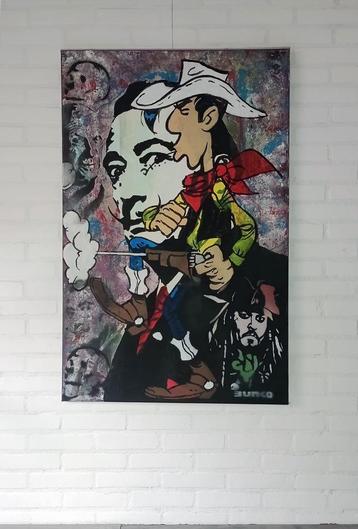 "Lucky Dali" - schilderij door BUNKO (75 x 115 cm) beschikbaar voor biedingen