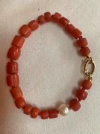 Bloedkoraal armbanden in diverse varianten, Gebruikt, Ophalen of Verzenden, Met edelsteen, Rood