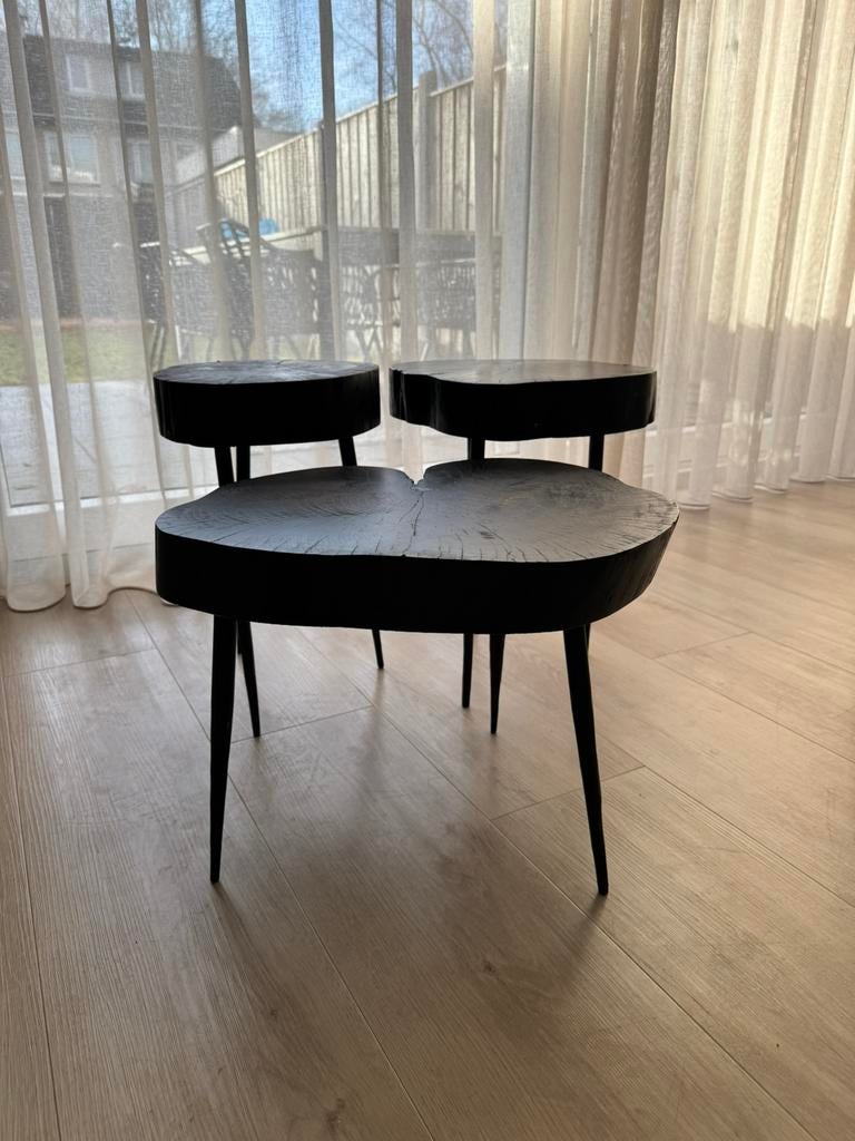 Salontafel set boomstam, Ophalen, Gebruikt