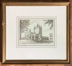 Zuidhavenpoort, Zierikzee, Zeeland, ets, Wieringa, prent,, Antiek en Kunst, Kunst | Etsen en Gravures, Ophalen of Verzenden