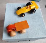 2 mooi vormgegeven houten auto's. Samen 5 euro, Ophalen of Verzenden, Gebruikt