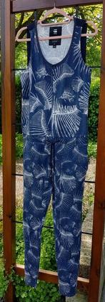 Gstar jumpsuit katoen blauw wit S G star, Blauw, Ophalen of Verzenden, Zo goed als nieuw, Maat 36 (S)